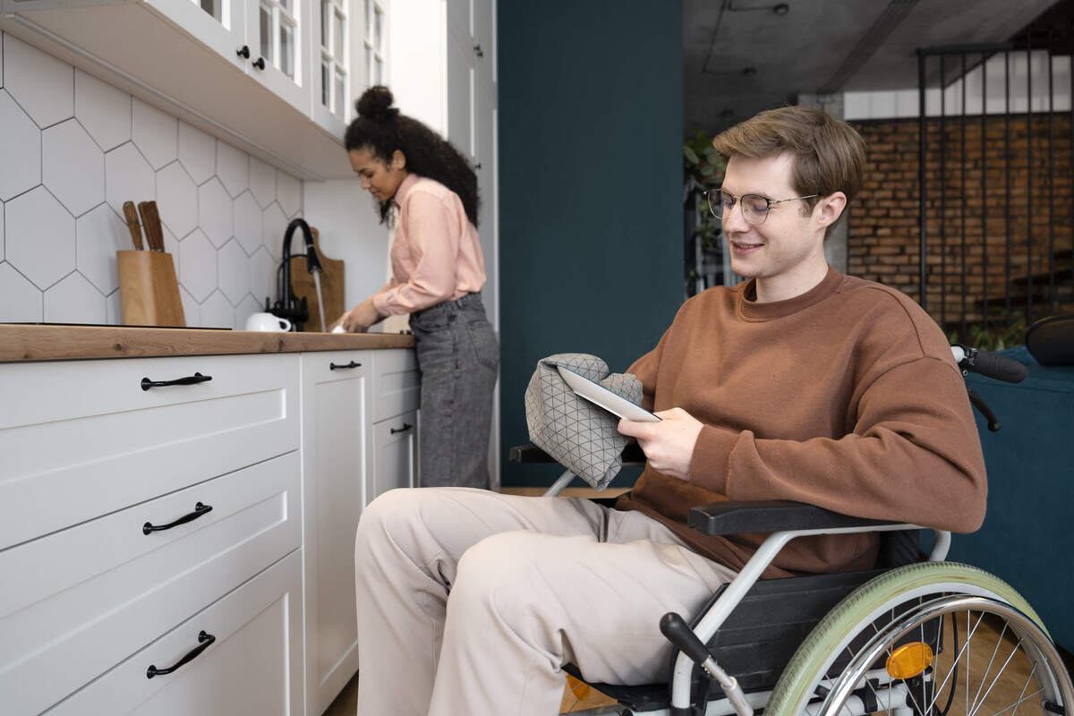 NDIS participant receiving support with daily tasks – Aussie Community Care, Melbourne.